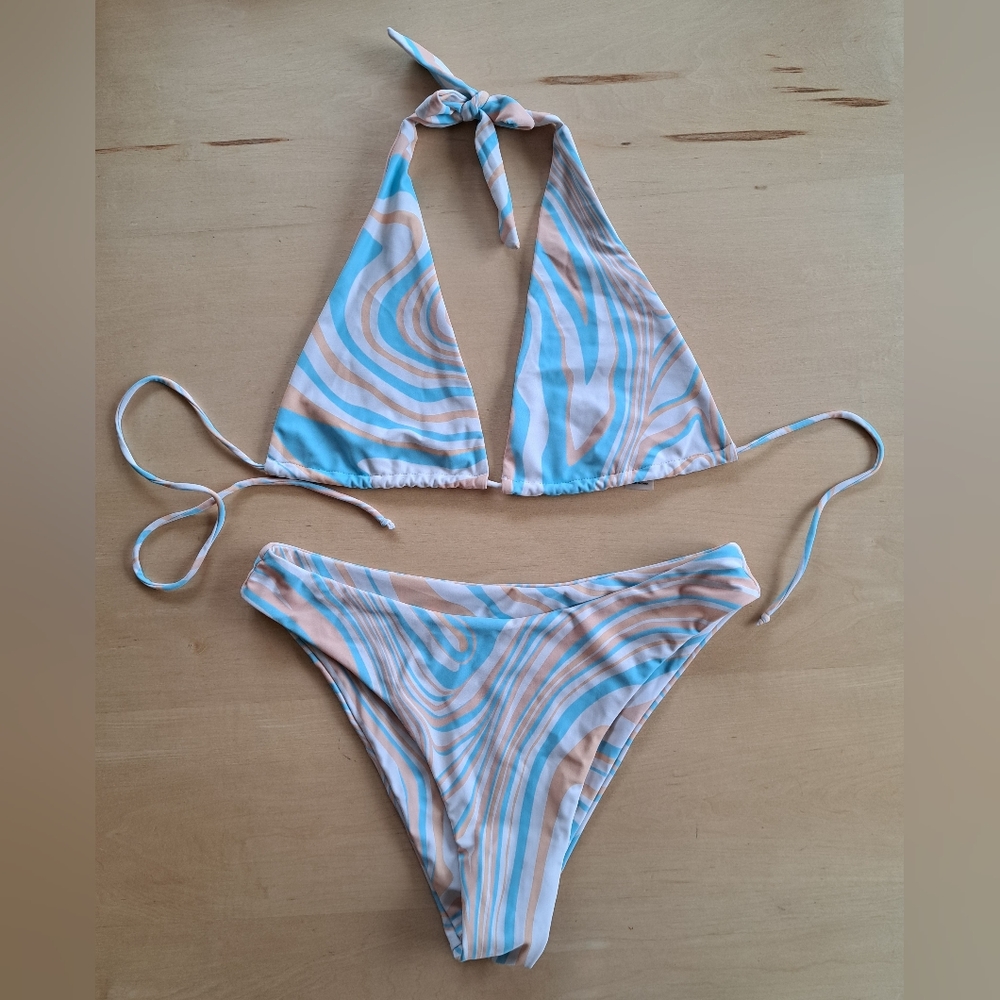 Aurelle Multicolor Triangle Bikini